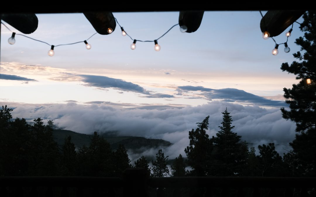 A Soupy Sunset in the Mountains